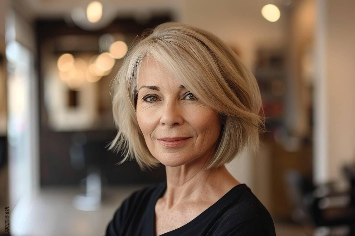 Coupes de cheveux femme 60 ans : idées tendances et élégantes - 123actu