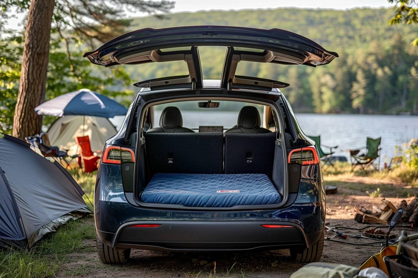 Matelas Tesla Model Y : le choix idéal pour le mode camping