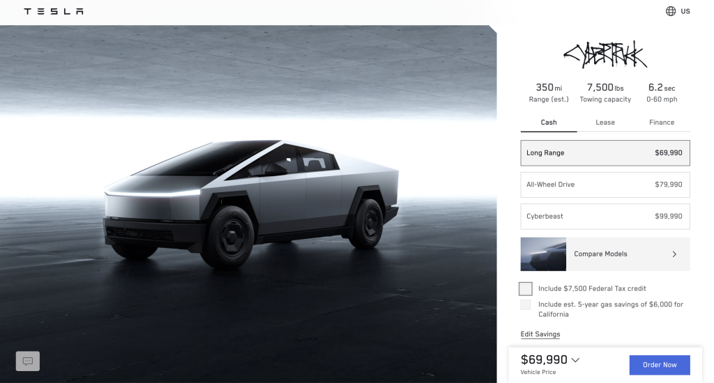 Cybertruck Long Range RWD