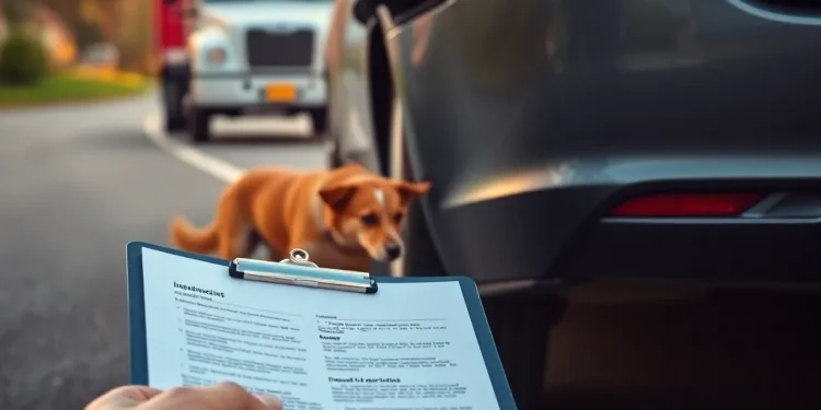 Comment l’assurance auto gère-t-elle les dégradations causées par les chiens de route lors d’un accident